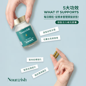 頭髮活力補充膠囊 Nourwish Hair Vitality Supplement Capsule